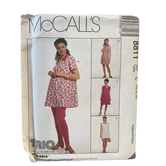 McCALL'S 8811 Maternity Romper Leggings Sewing Pattern Size 10-12-14 - Picture 1 of 2